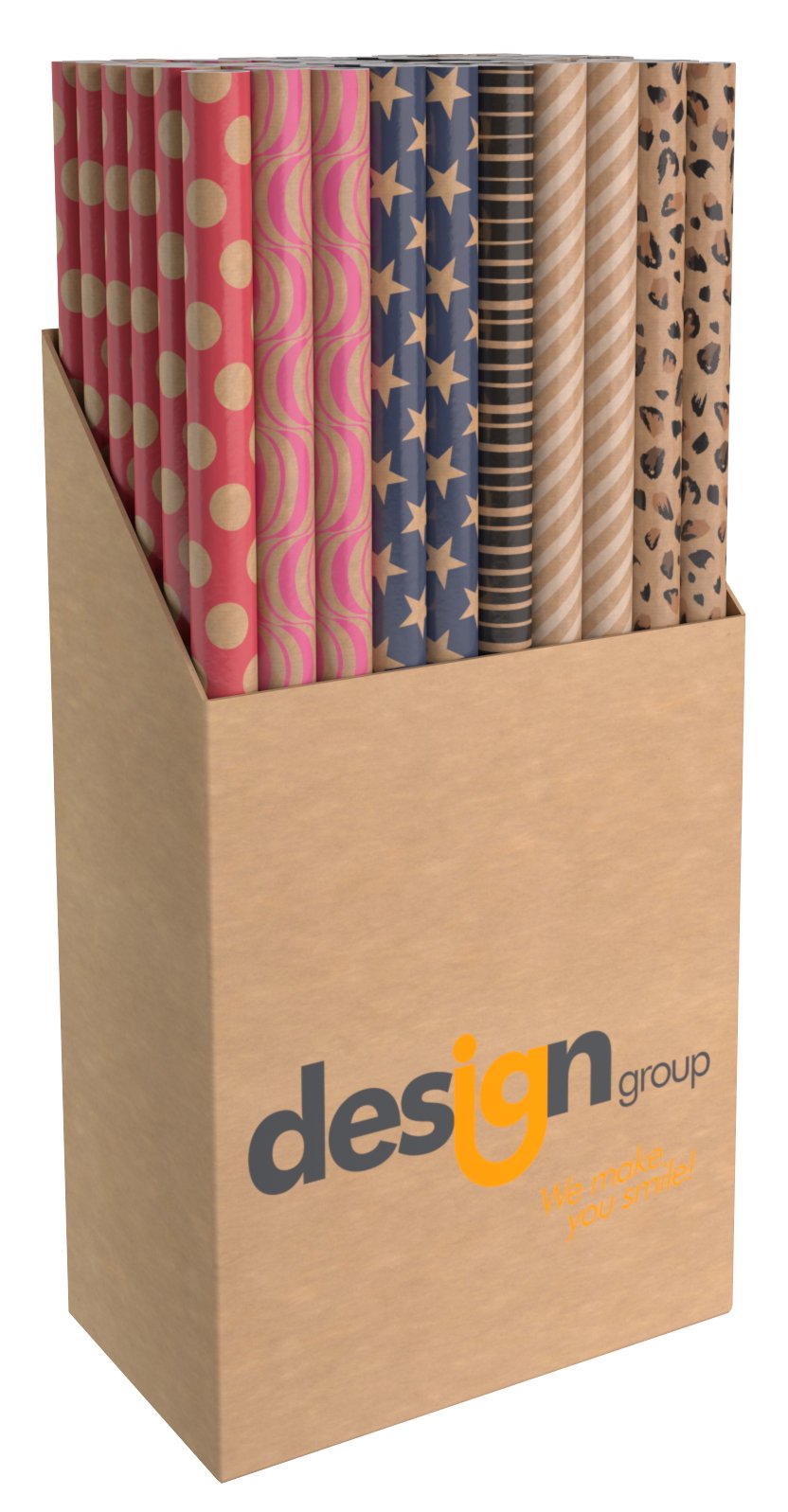 Papel de regalo Printed Kraft