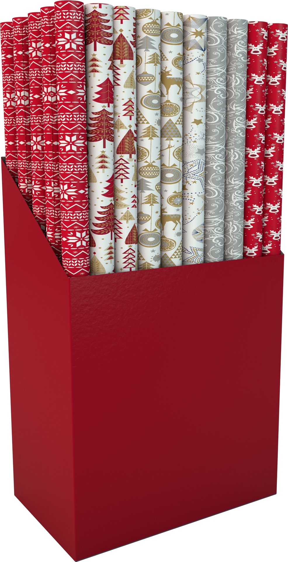 Rollo Papel Regalo 2mt Navidad Classic 9568