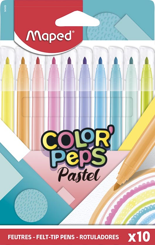 Rotuladores Color' Peps pastel 10 colores MAPED